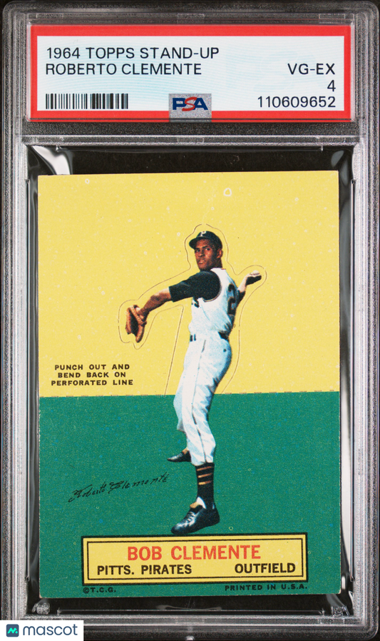 1964 Topps Stand-Up Roberto Clemente PSA 4