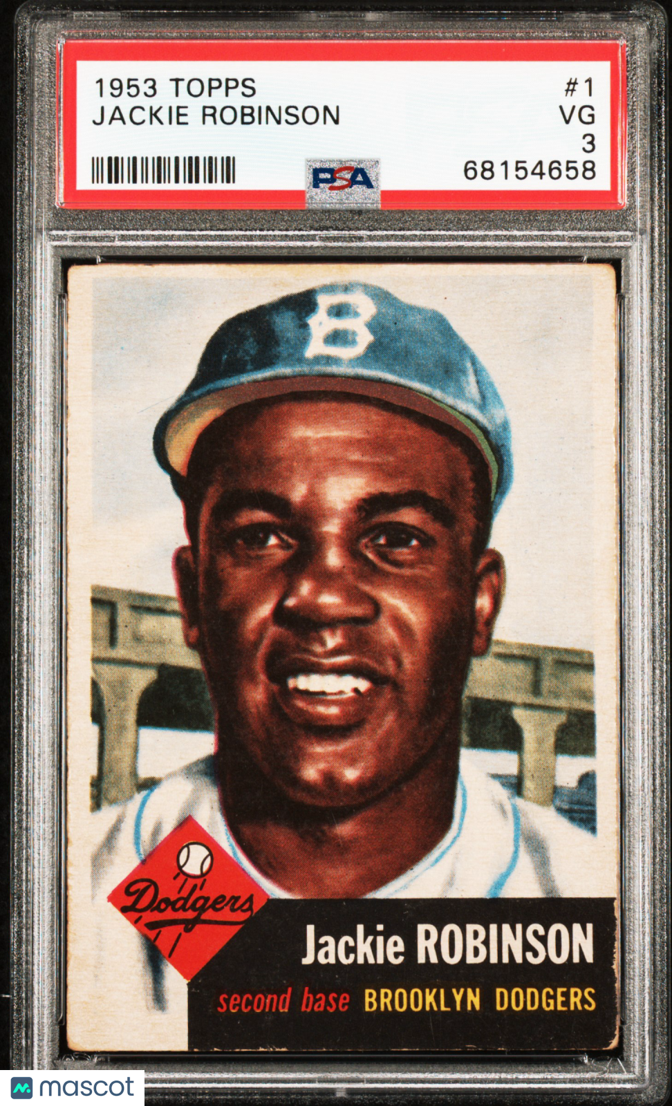 1953 Topps Jackie Robinson #1 PSA 3