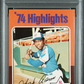 1975 Topps '74 Highlights #1 Hank Aaron PSA 8