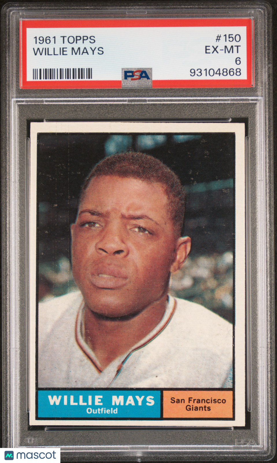 1961 Topps Willie Mays #150 PSA 6