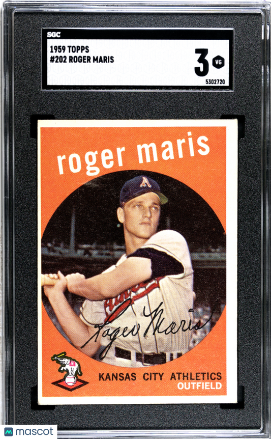 1959 Topps Roger Maris #202 SGC 3