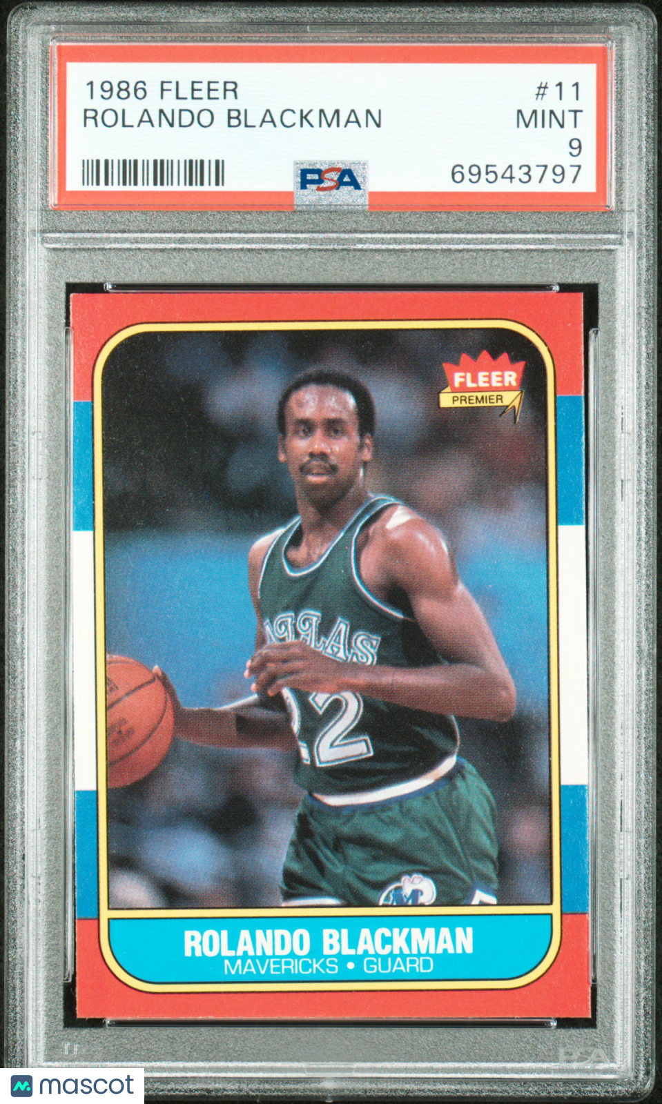 1986 Fleer Rolando Blackman #11 PSA 9