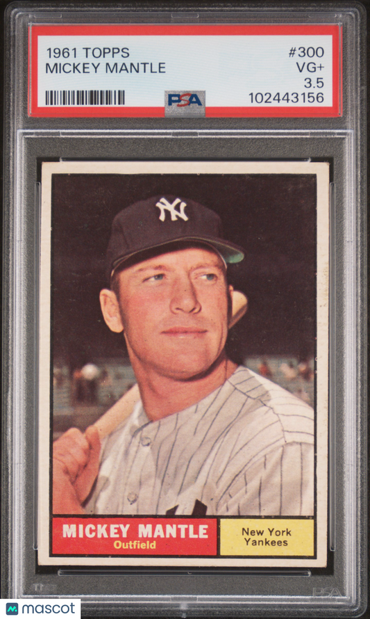1961 Topps Mickey Mantle #300 PSA 3.5