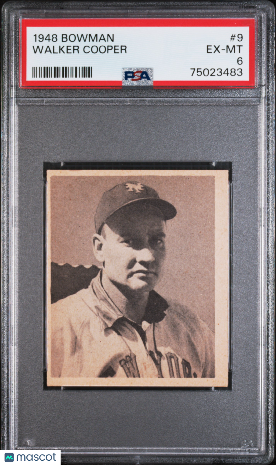 1948 Bowman Walker Cooper #9 PSA 6