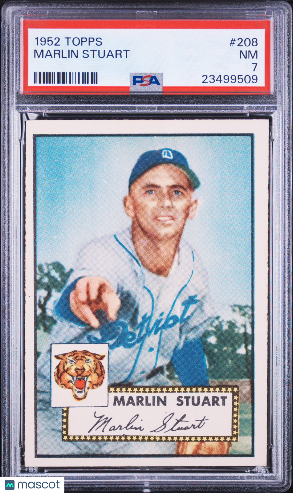 1952 Topps Marlin Stuart #208 PSA 7