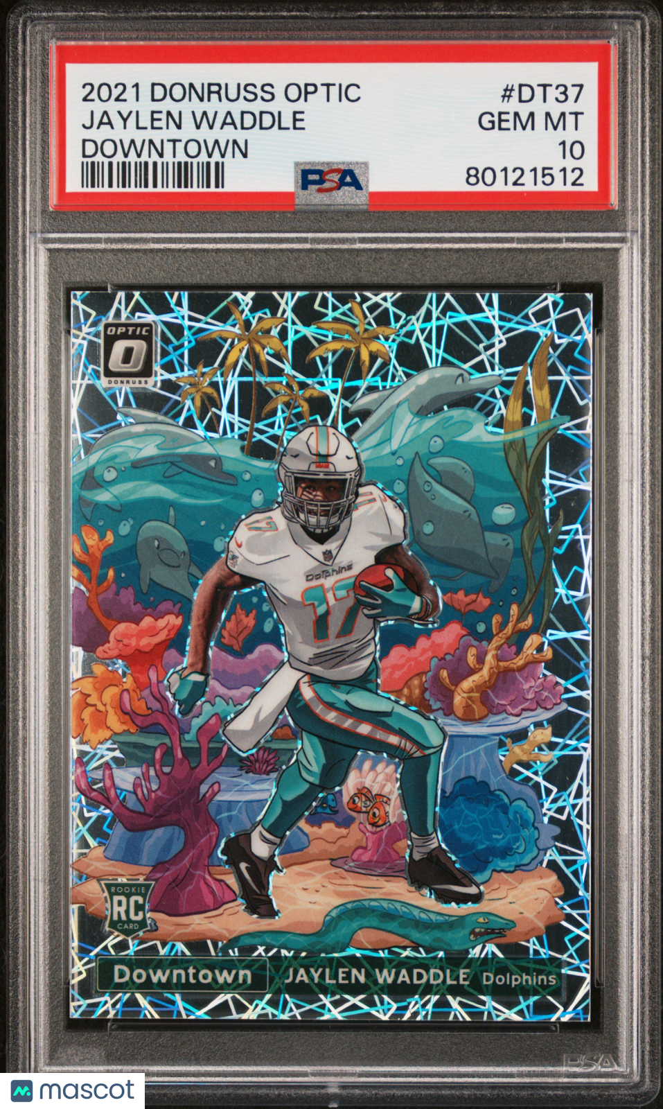 2021 Panini Donruss Optic Downtown Jaylen Waddle #DT37 PSA 10