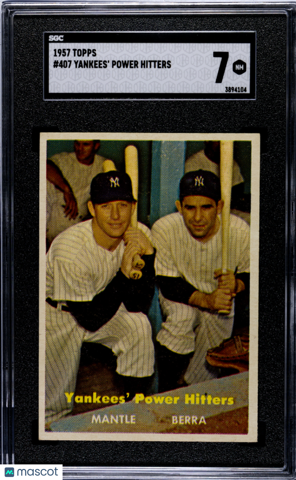 1957 Topps Yankees' Power Hitters #407 SGC 7