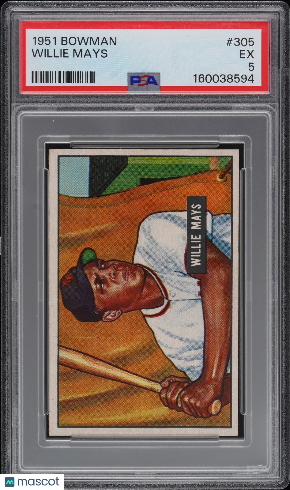 1951 Bowman Willie Mays #305 PSA 5
