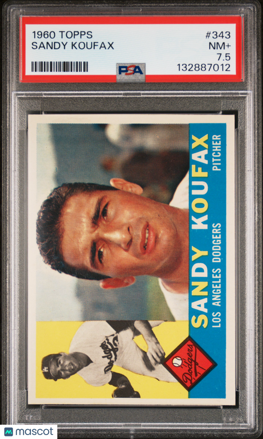1960 Topps Sandy Koufax #343 PSA 7.5