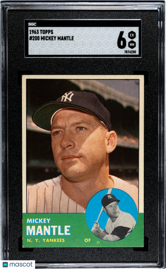1963 Topps Mickey Mantle #200 SGC 6