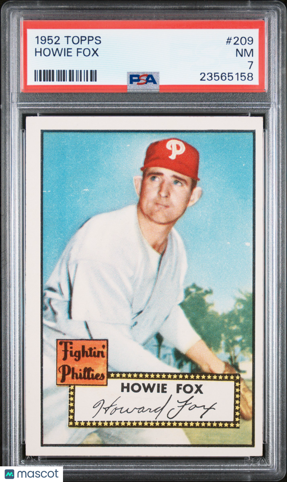 1952 Topps Howie Fox #209 PSA 7