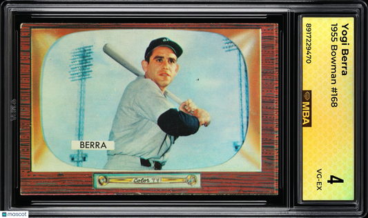 1955 Bowman Yogi Berra #168 MBA 4