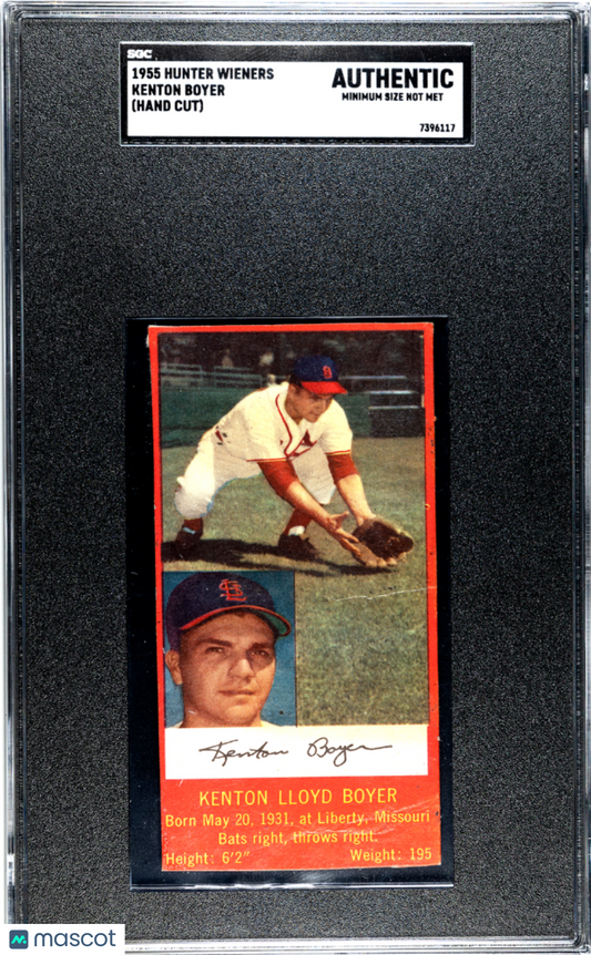 1955 Hunter Wieners Kenton Boyer (Hand Cut) SGC A