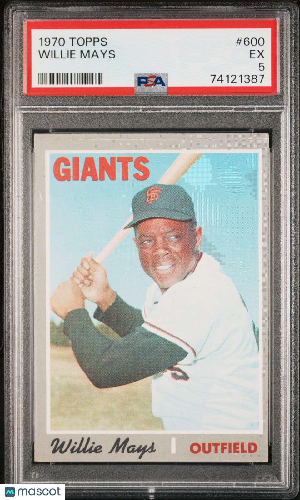 1970 Topps Willie Mays #600 PSA 5