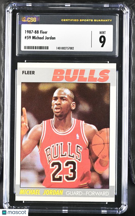 1987-88 Fleer Michael Jordan #59 CGC 9