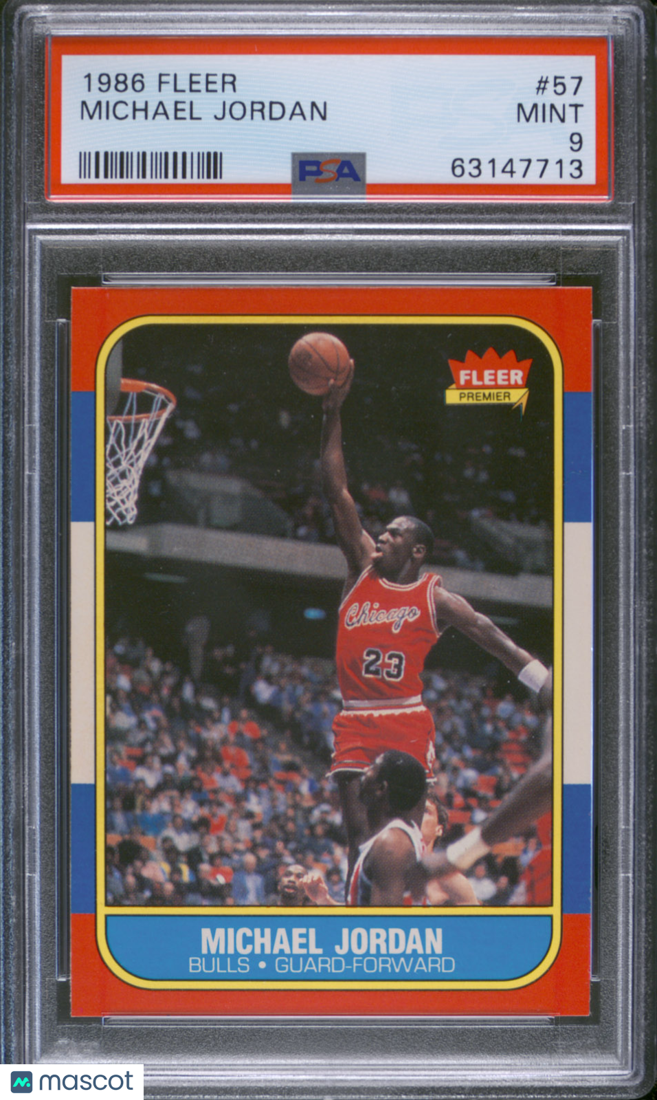 1986 Fleer Michael Jordan #57 PSA 9