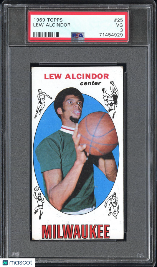 1969 Topps Lew Alcindor #25 PSA 3