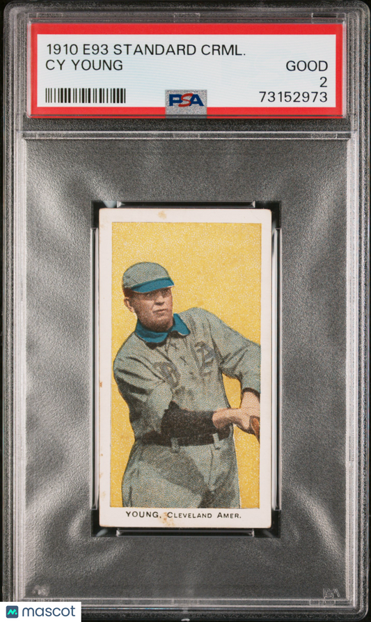 1910 E93 Standard Caramel Cy Young PSA 2