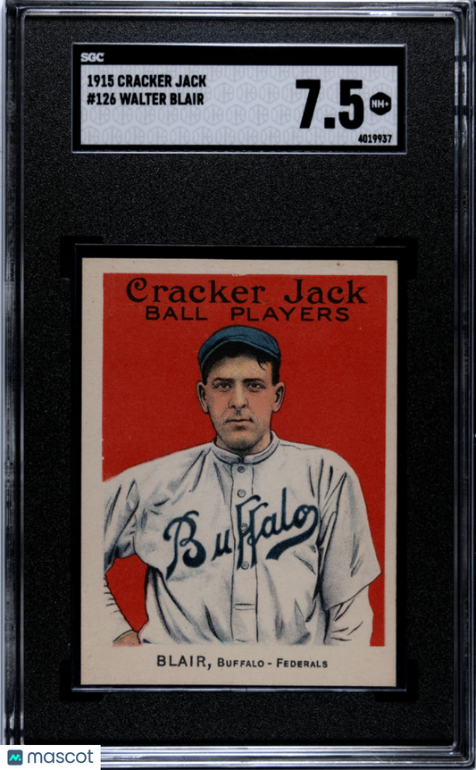 1915 Cracker Jack Walter Blair #126 SGC 7.5