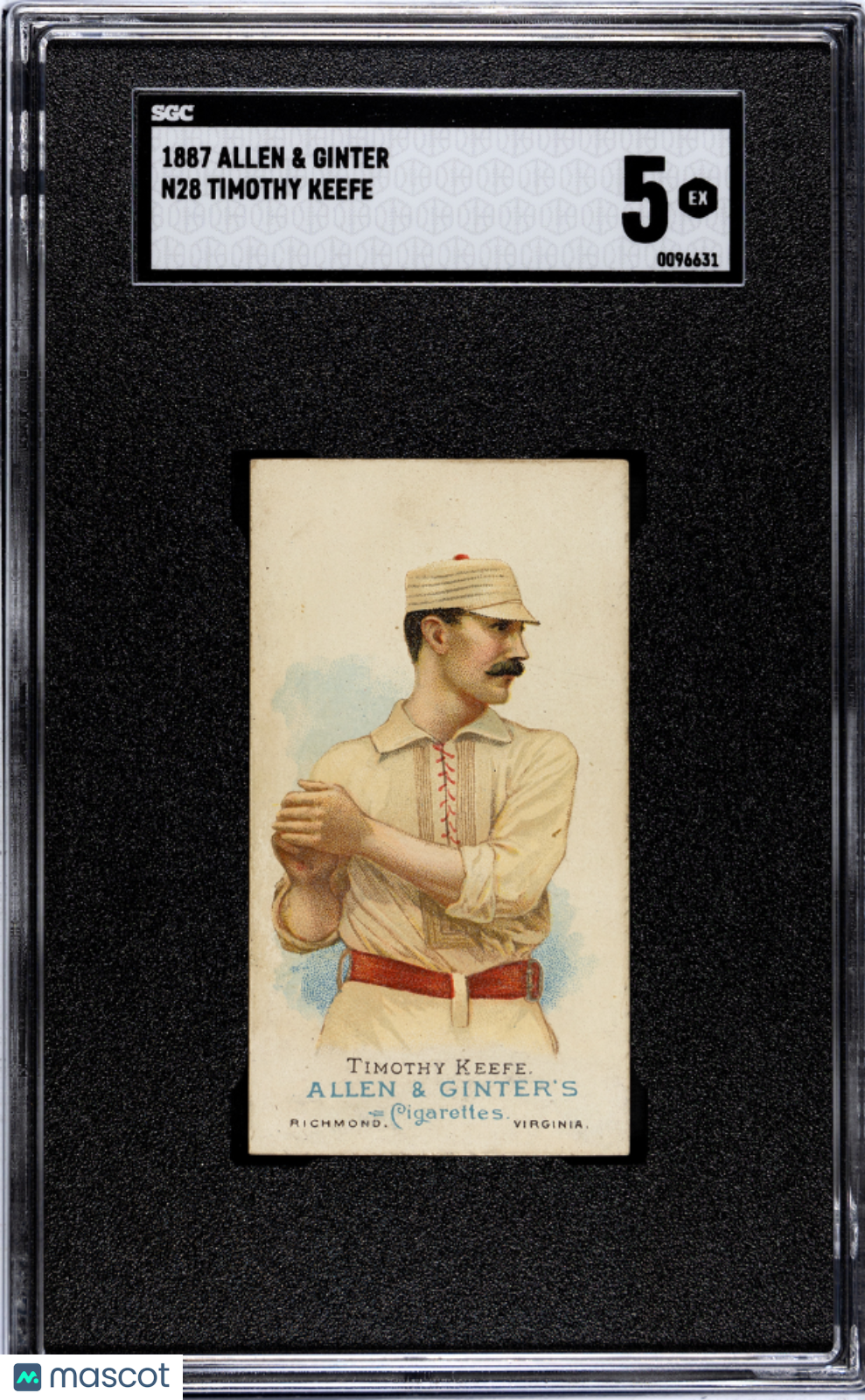 1887 Allen & Ginter N28 World Champions Timothy Keefe SGC 5