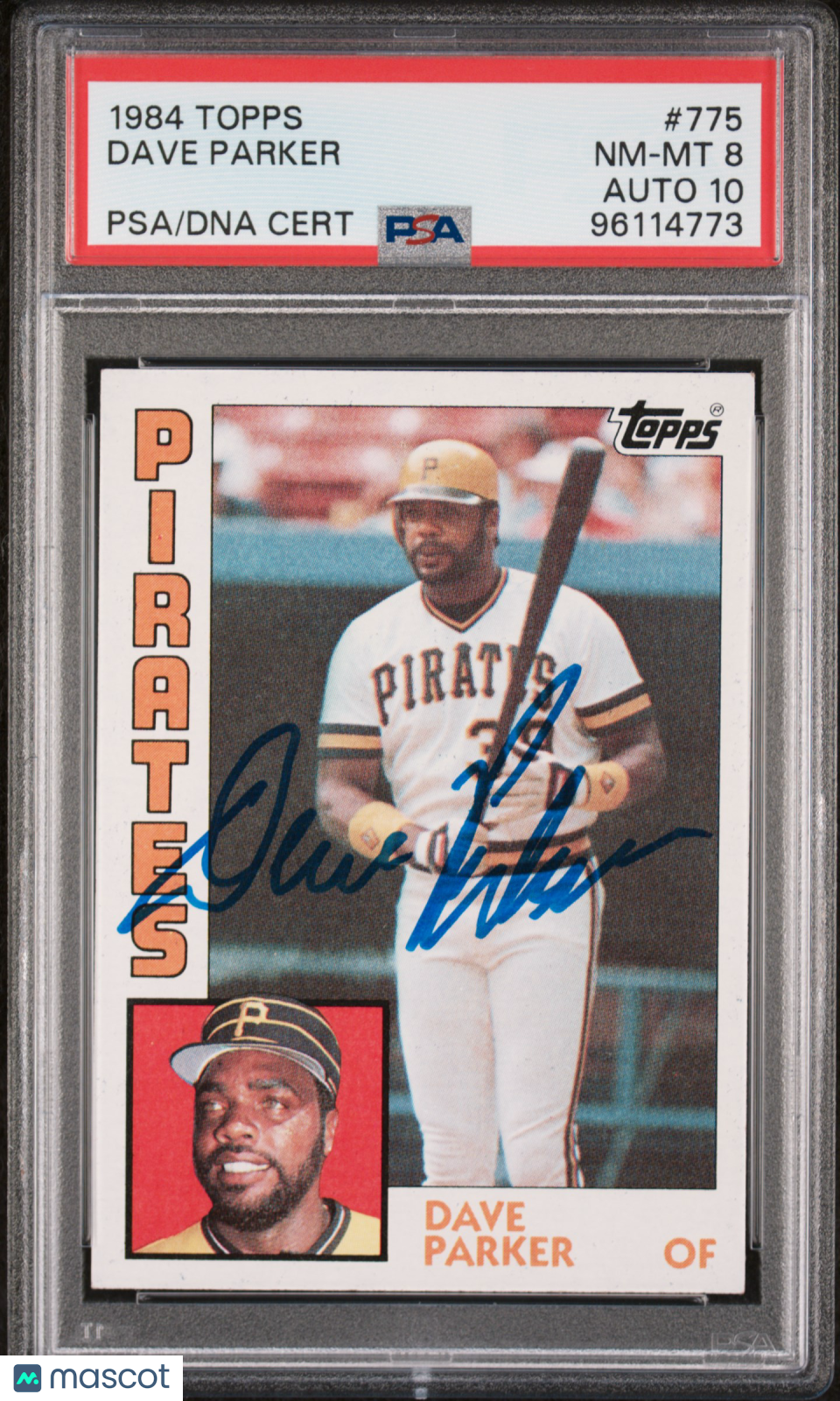 1984 Topps Dave Parker #775 PSA 8 Auto 10