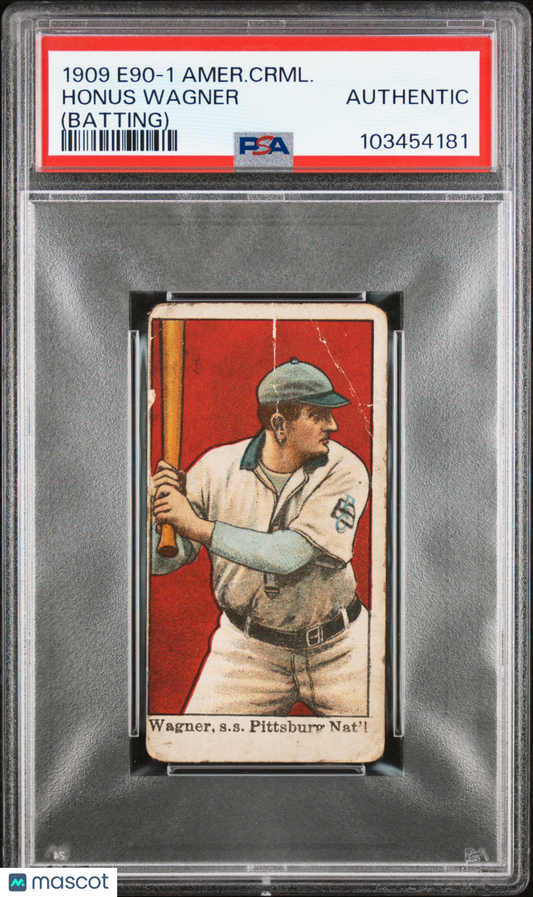 1909 E90-1 American Caramel Honus Wagner (Batting) PSA A
