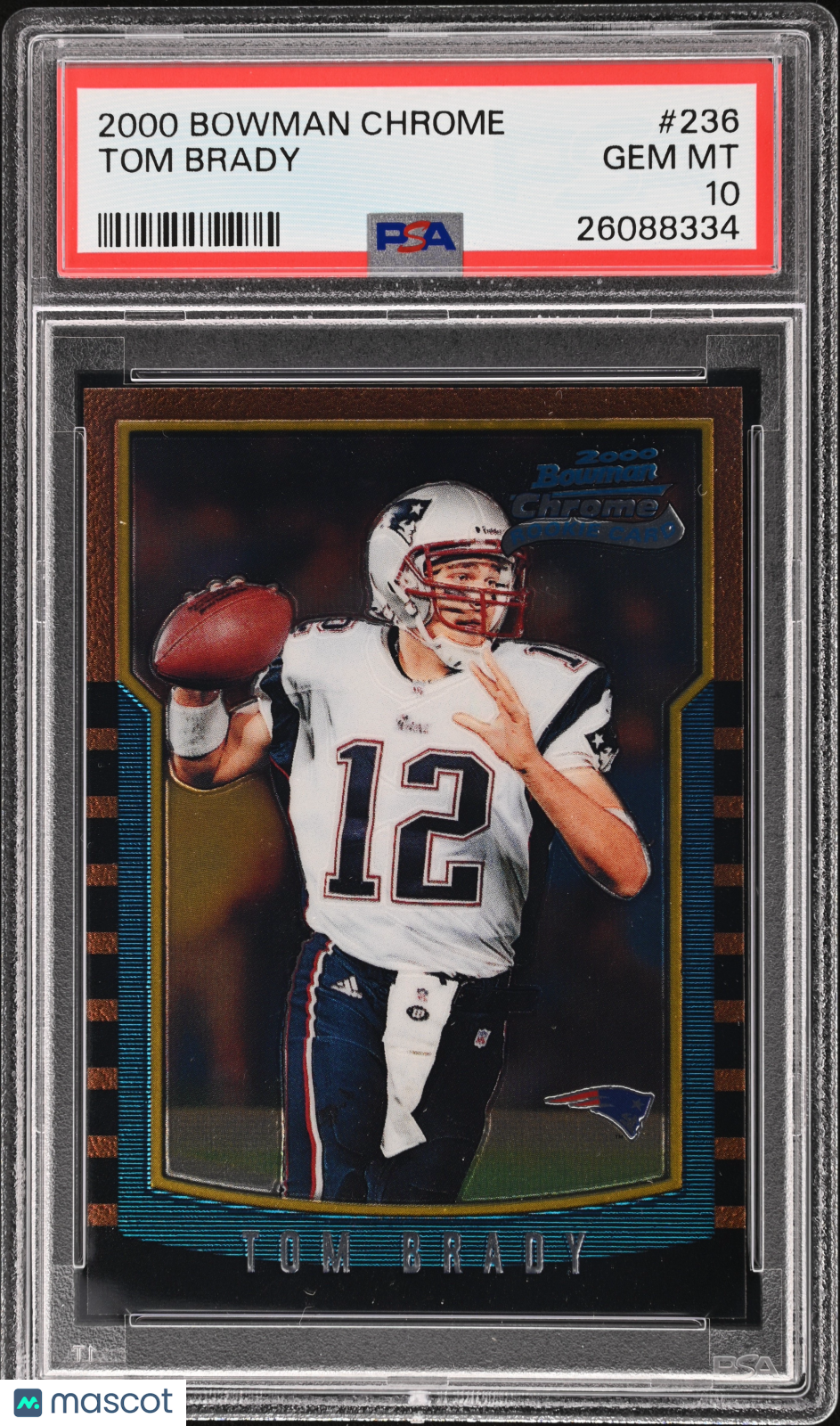 2000 Bowman Chrome Tom Brady #236 PSA 10