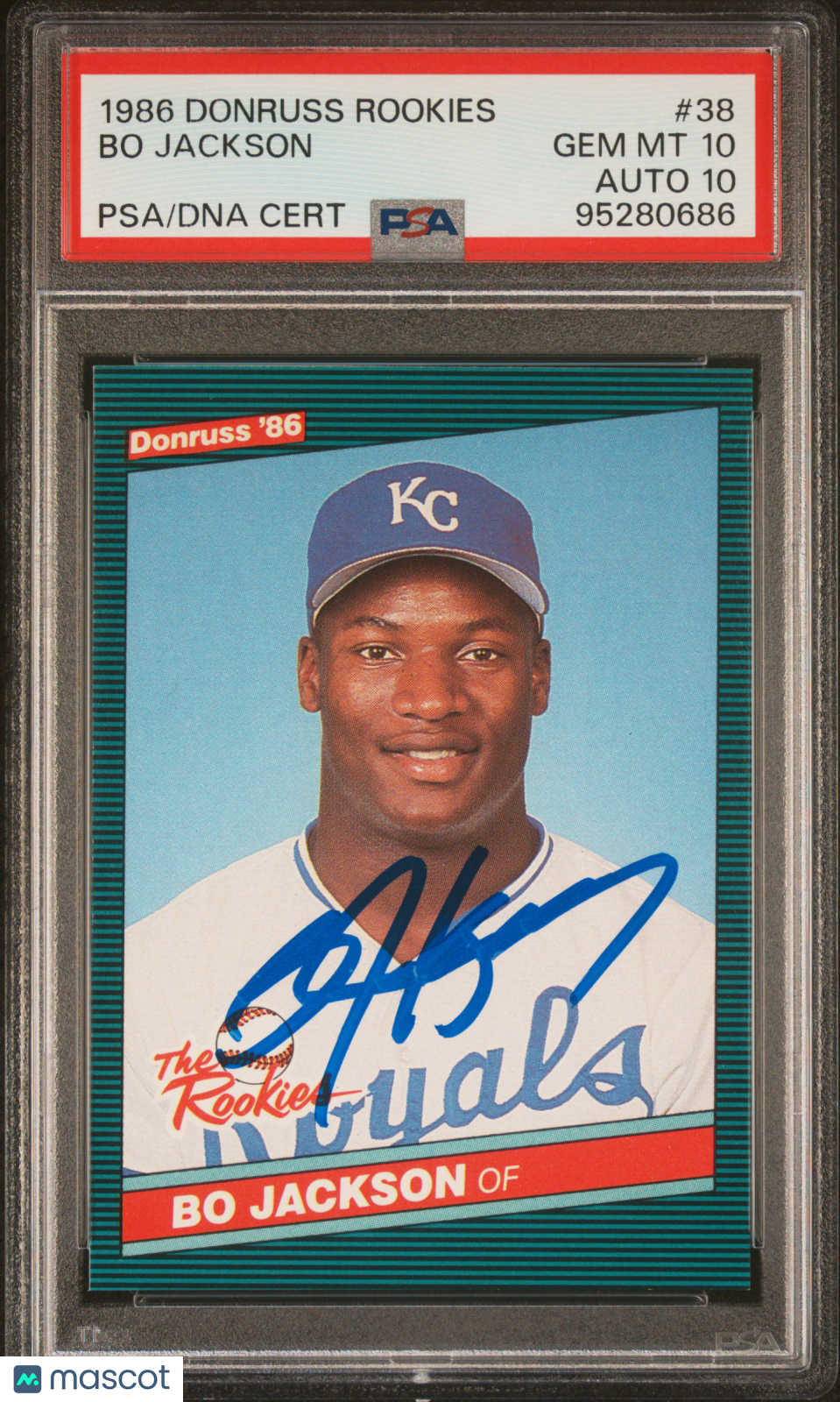 1986 Donruss Rookies Bo Jackson #38 PSA 10 Auto 10