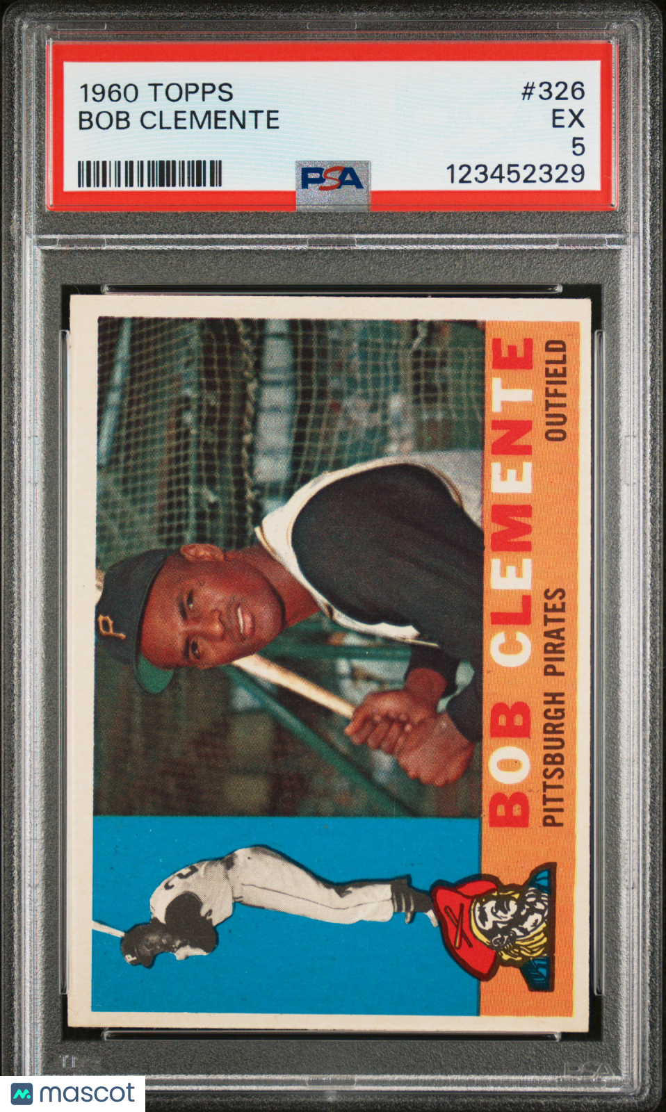 1960 Topps Bob Clemente #326 PSA 5