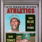 1970 Topps Athletics Rookies #21 V. Blue G. Tenace PSA 7