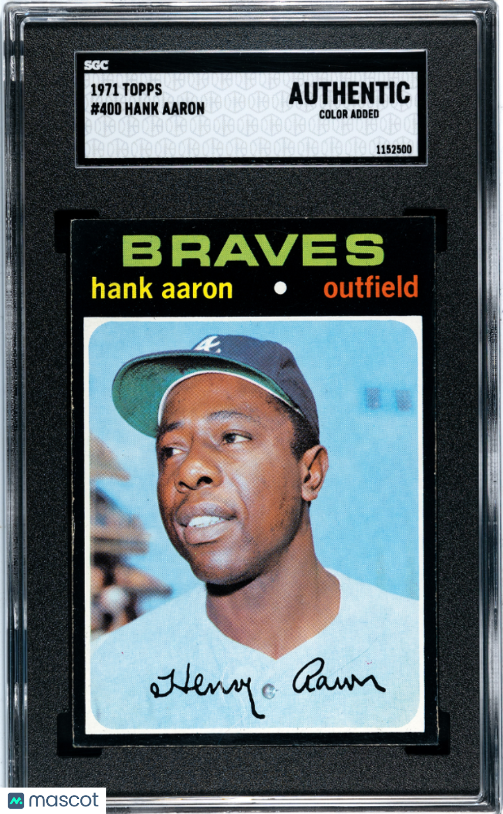 1971 Topps Hank Aaron #400 SGC A