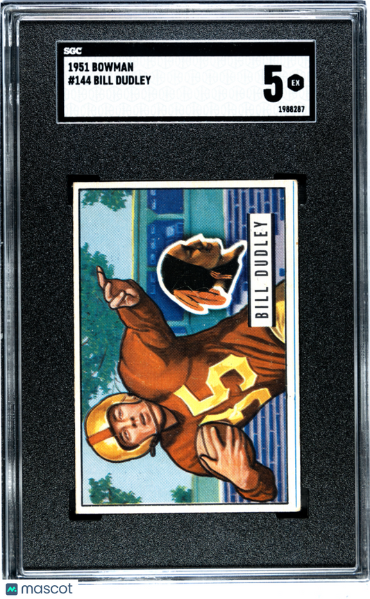 1951 Bowman Bill Dudley #144 SGC 5