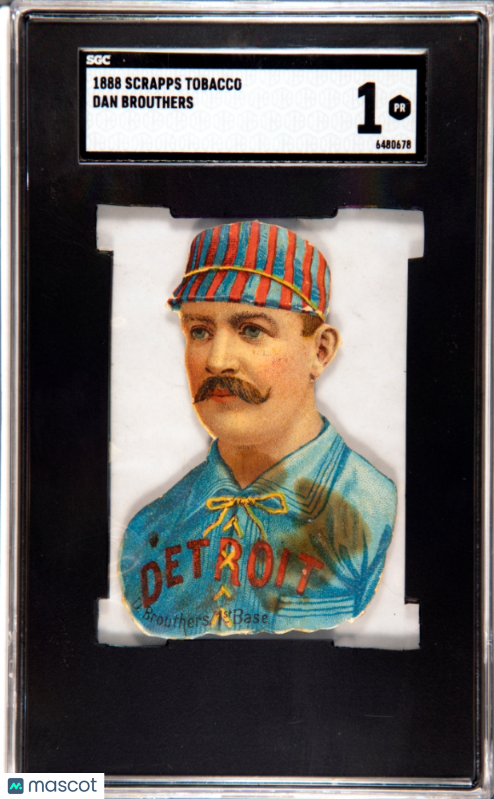 1888 Scrapps Tobacco Dan Brouthers SGC 1