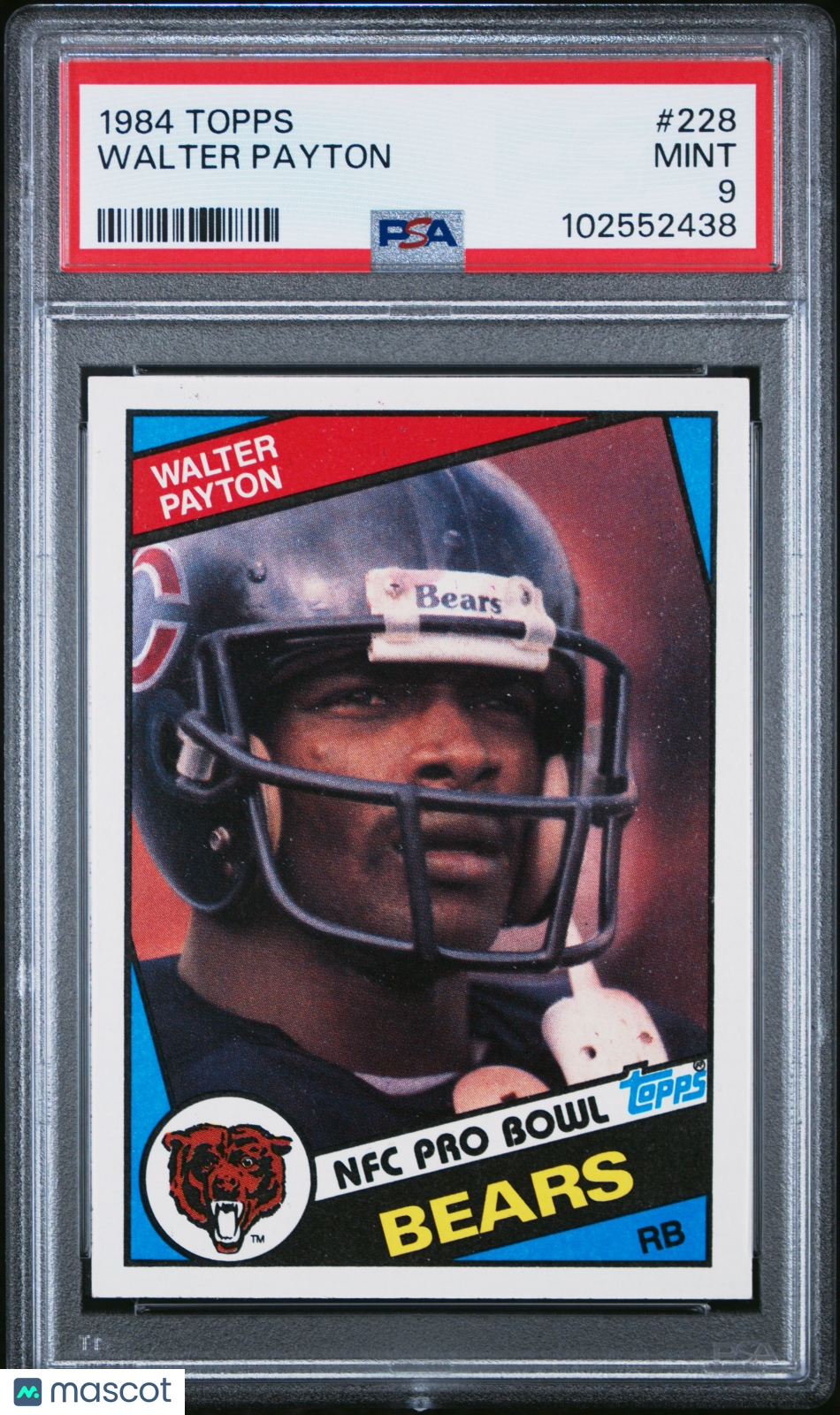 1984 Topps Walter Payton #228 PSA 9