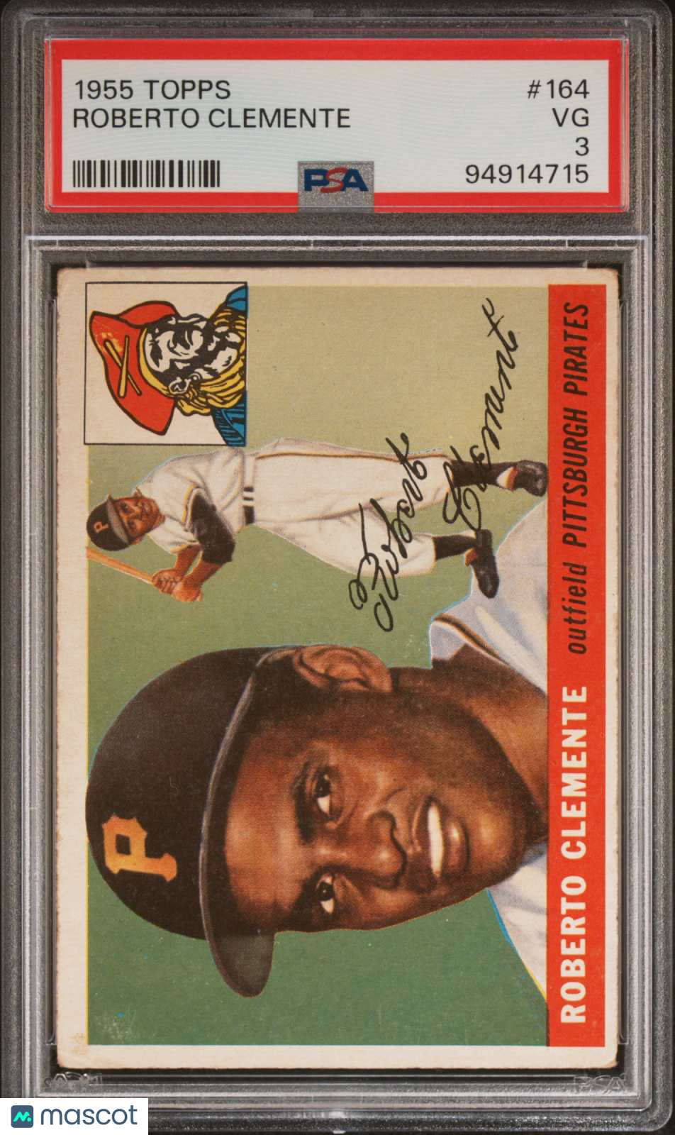 1955 Topps Roberto Clemente #164 PSA 3