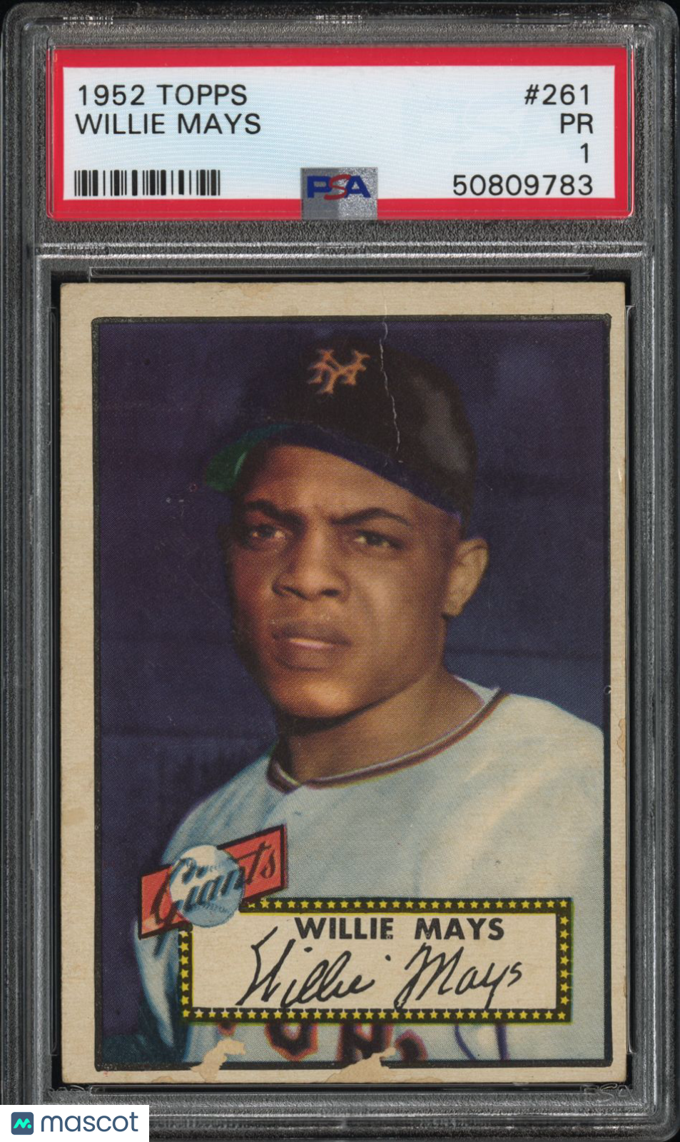 1952 Topps Willie Mays #261 PSA 1