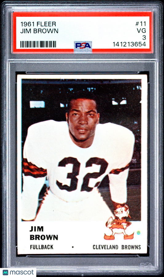 1961 Fleer Jim Brown #11 PSA 3