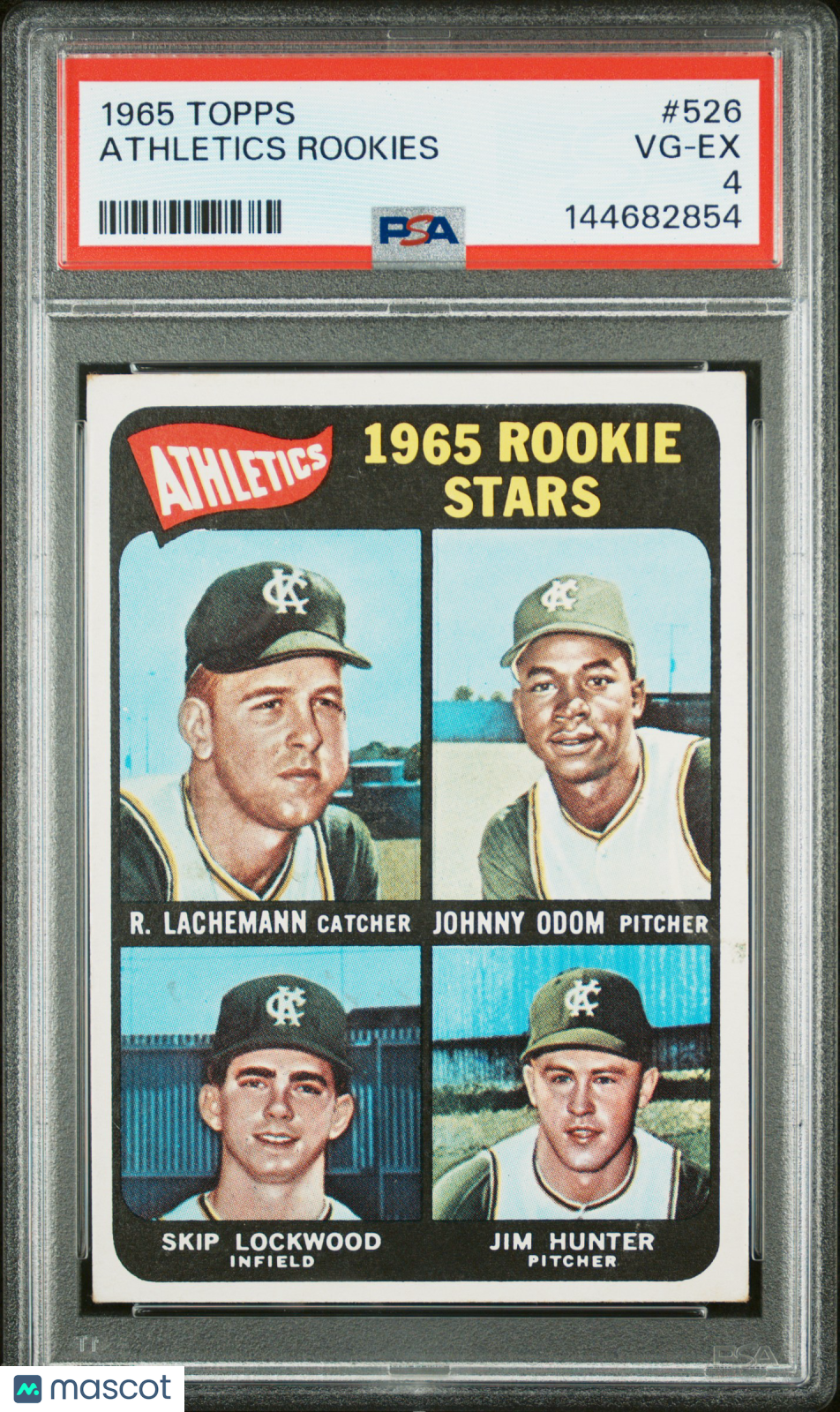 1965 Topps Athletics Rookies #526 PSA 4