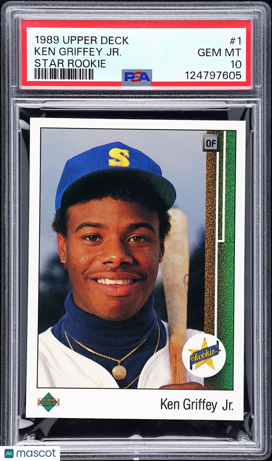 1989 Upper Deck Ken Griffey JR. #1 Star Rookie PSA 10