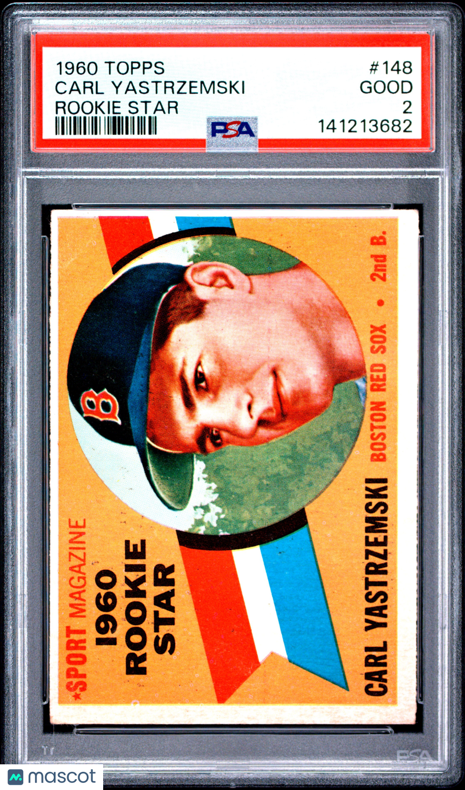 1960 Topps Carl Yastrzemski #148 Rookie Star PSA 2