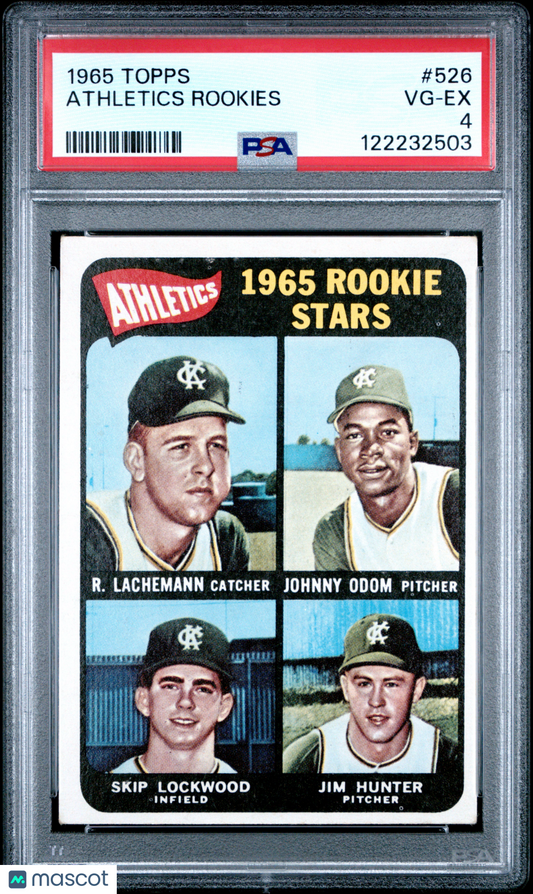 1965 Topps Athletics Rookies #526 PSA 4