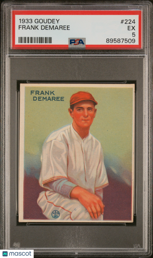 1933 Goudey Frank Demaree #224 PSA 5