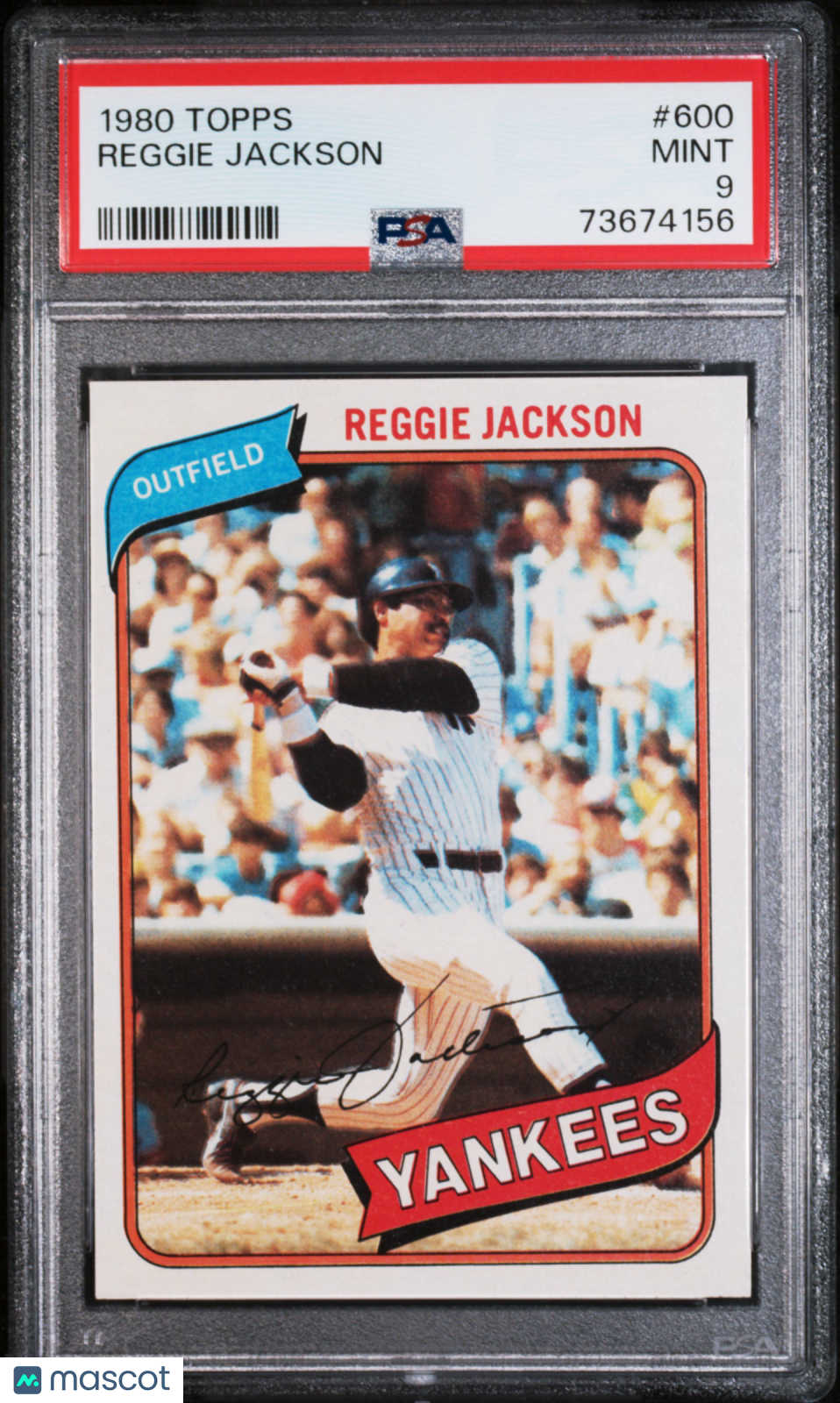 1980 Topps Reggie Jackson #600 PSA 9