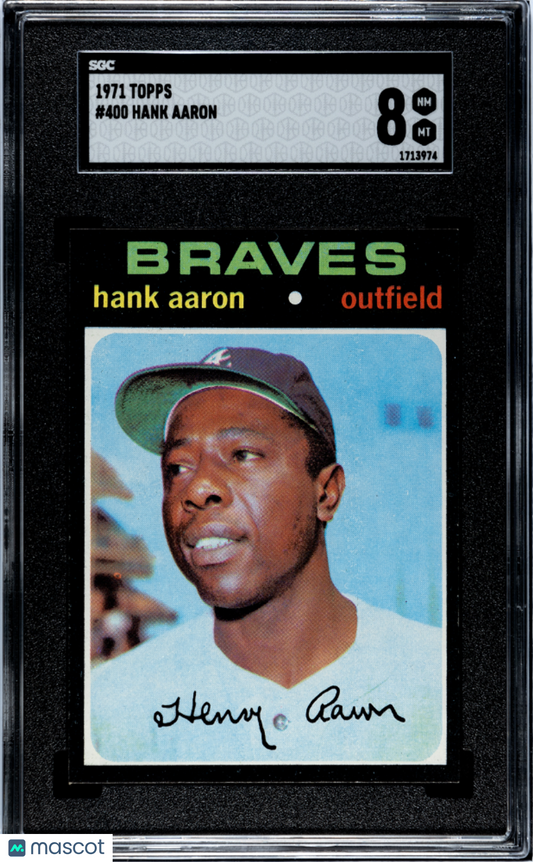 1971 Topps Hank Aaron #400 SGC 8
