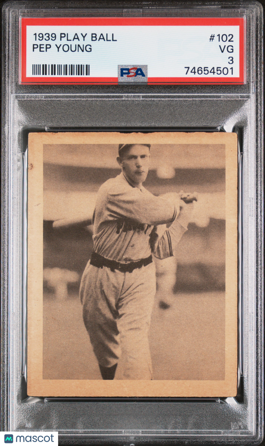 1939 Play Ball Pep Young #102 PSA 3