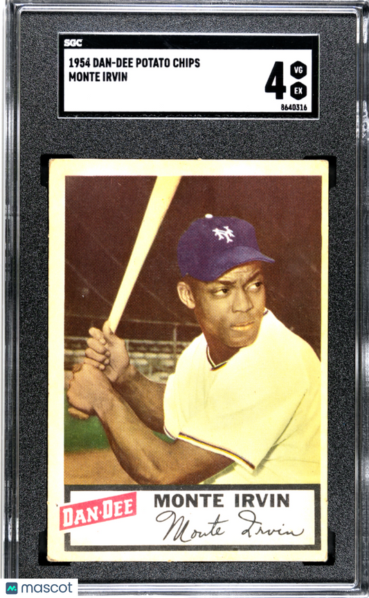 1954 Dan-Dee Potato Chips Monte Irvin SGC 4