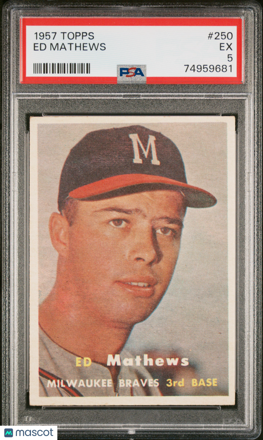 1957 Topps Ed Mathews #250 PSA 5