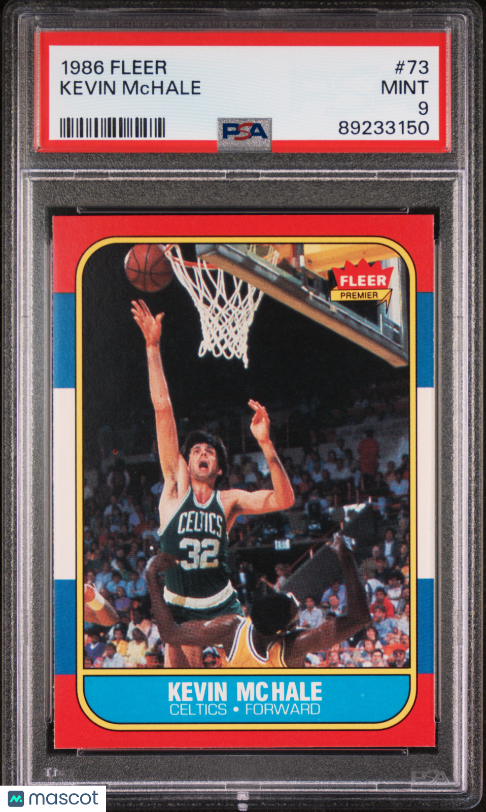 1986 Fleer Kevin Mchale #73 PSA 9
