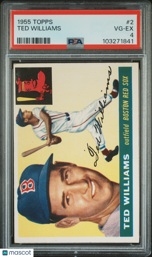 1955 Topps Ted Williams #2 PSA 4