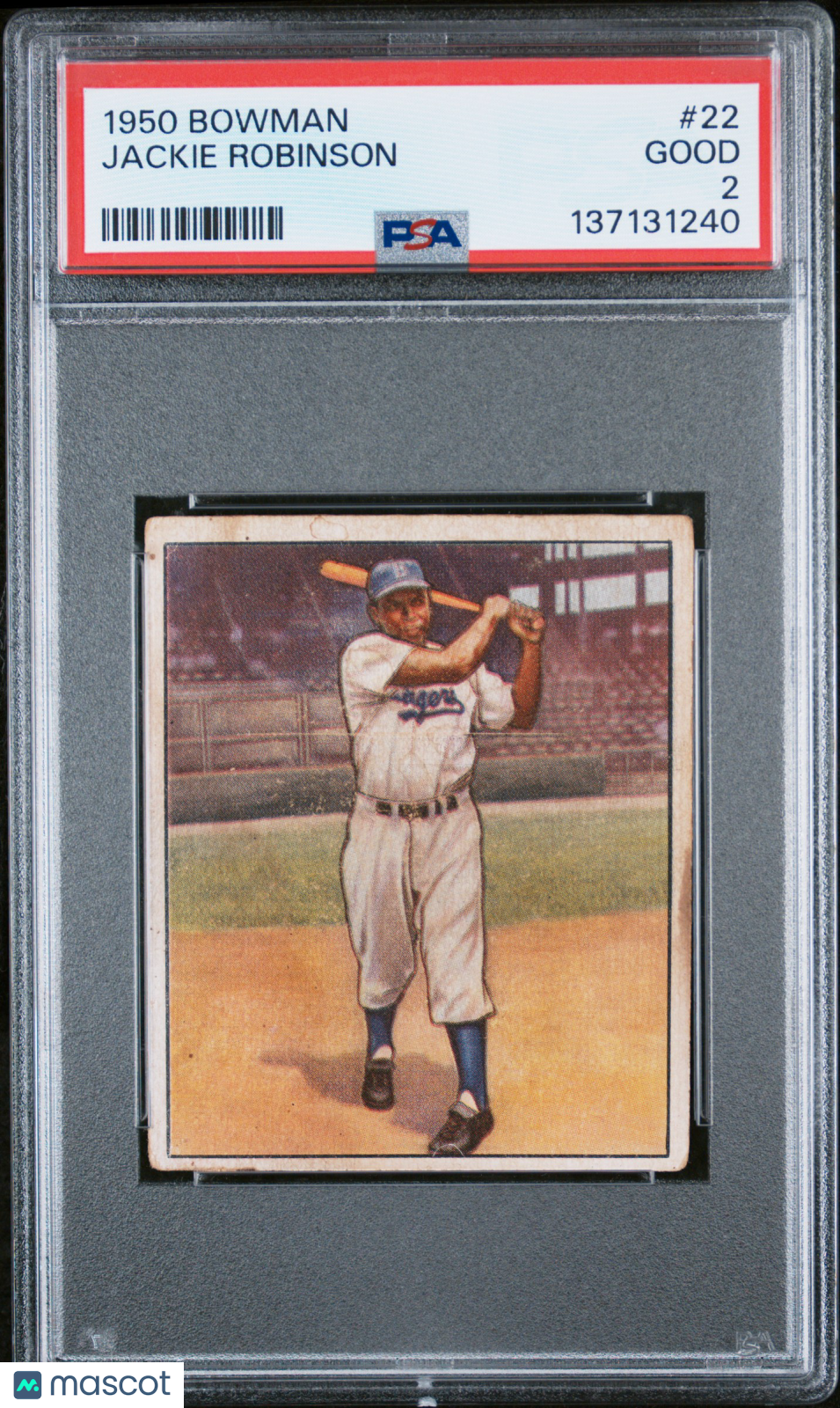 1950 Bowman Jackie Robinson #22 PSA 2